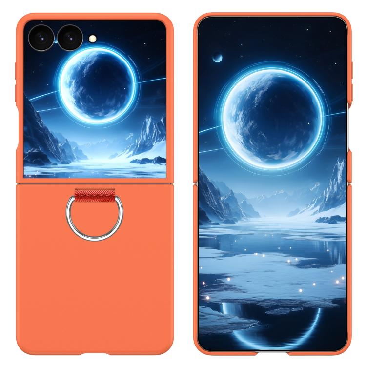 Custodia per telefono in PC con anello a D-Buckle, For Galaxy Z Flip8 5G, For Galaxy Z Flip7 5G