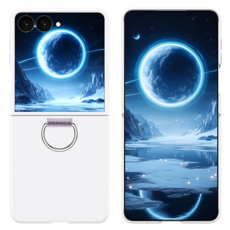 Custodia per telefono in PC con anello a D-Buckle, For Galaxy Z Flip8 5G, For Galaxy Z Flip7 5G