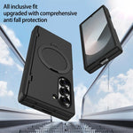 Custodia per telefono in PC con supporto magnetico girevole a 360°, senza pellicola protettiva., For Galaxy Z Fold6