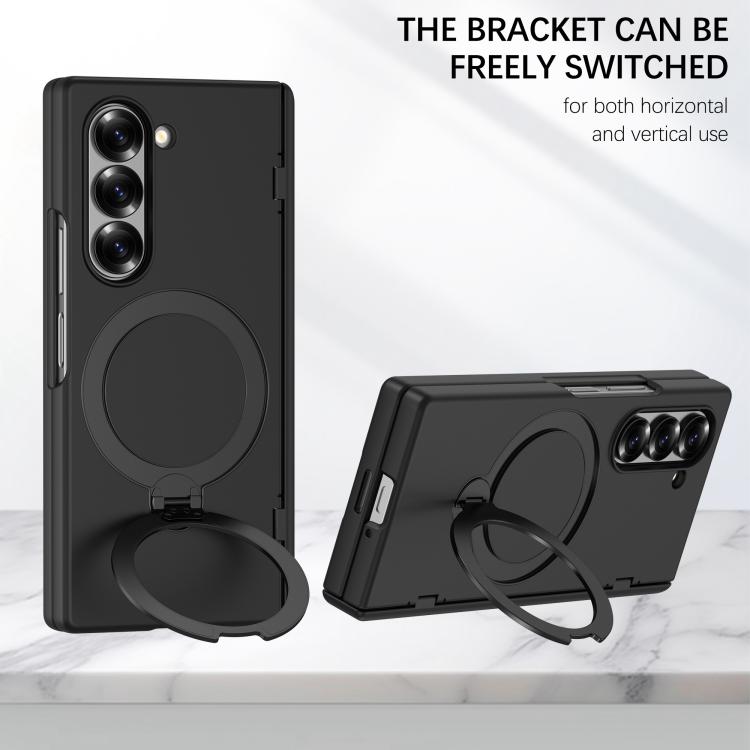 Custodia per telefono in PC con cerniera girevole a 360° e supporto magnetico integrato., For Galaxy Z Fold6