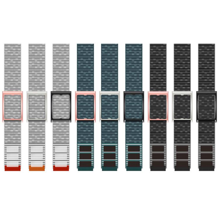 Cinturino per orologio con chiusura a strappo in nylon integrata nella cassa e cassa in metallo., For Amazfit Helio Strap
