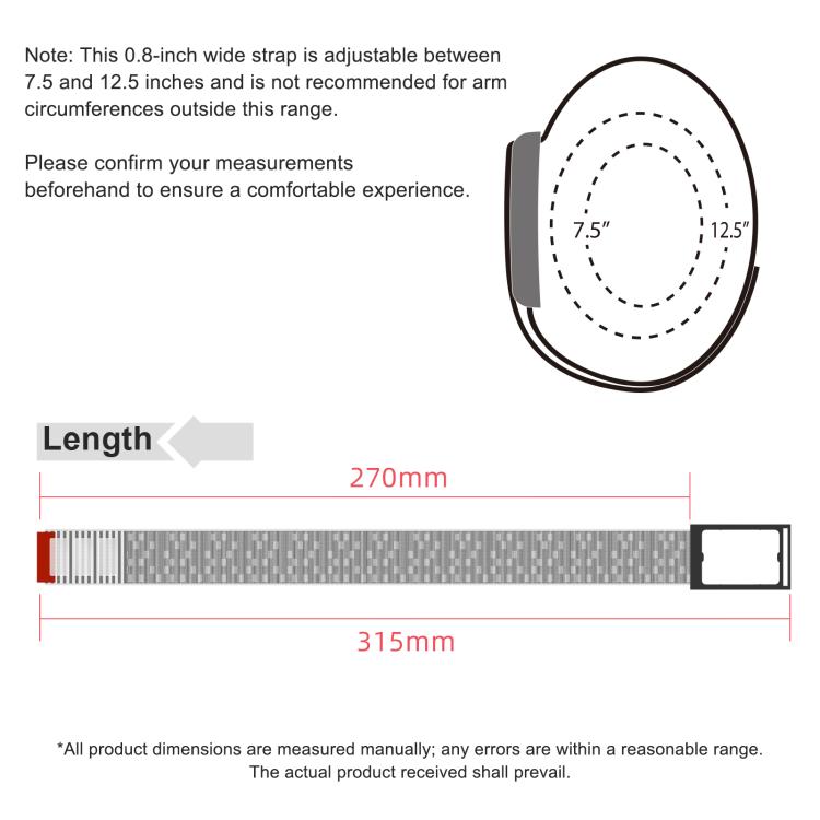 Cinturino per orologio con chiusura a strappo in nylon integrata nella cassa e cassa in metallo., For Amazfit Helio Strap