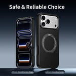 Custodia per telefono magnetica in ecopelle con supporto girevole a 360 gradi., For iPhone 17 Pro Max, For iPhone 17 Pro, For iPhone 16 Pro Max