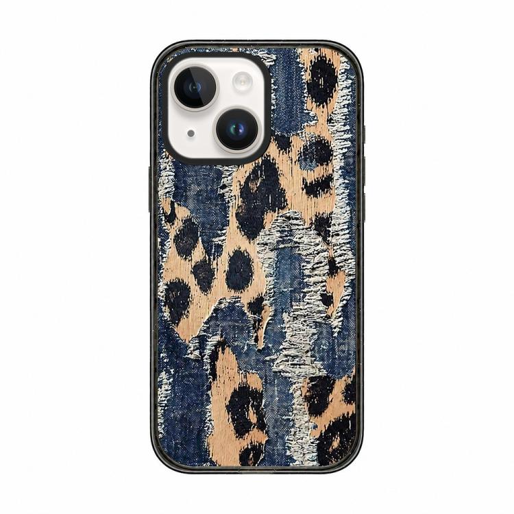 Custodia per telefono in acrilico TPU con stampa effetto denim a maglia., For iPhone 15 Pro Max, For iPhone 15 Pro, For iPhone 15 Plus, For iPhone 15