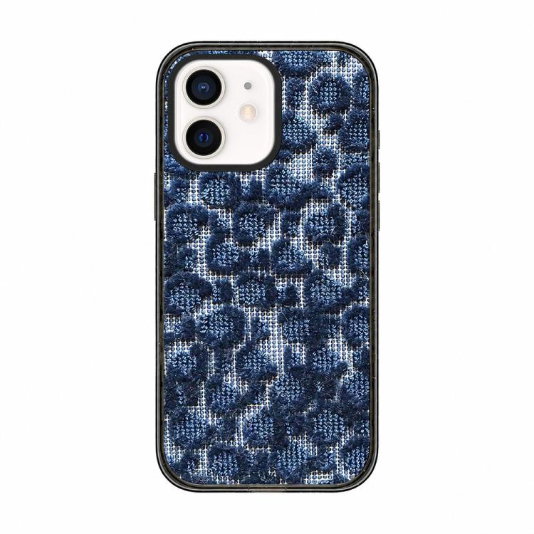 Custodia per telefono in acrilico TPU con stampa effetto denim a maglia., For iPhone 12 Pro Max, For iPhone 12 Pro, For iPhone 11