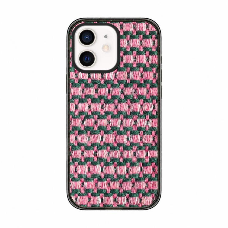 Custodia per telefono in acrilico TPU con stampa effetto denim a maglia., For iPhone 12 Pro Max, For iPhone 12 Pro, For iPhone 11