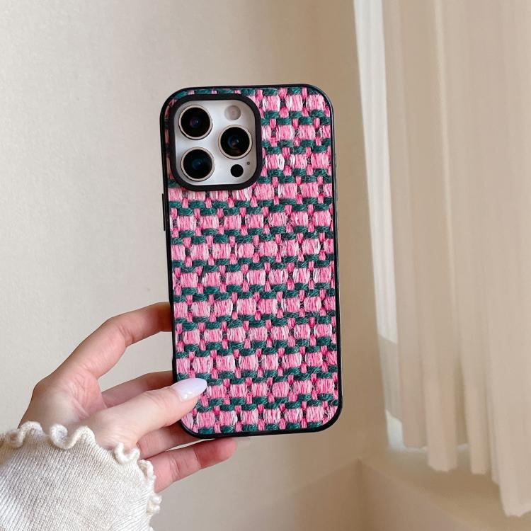 Custodia per telefono in acrilico TPU con stampa effetto denim a maglia., For iPhone 12 Pro Max, For iPhone 12 Pro, For iPhone 11
