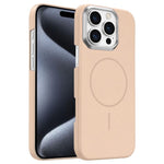 Custodia per telefono Gold Armor PC Thin Circle MagSafe antiurto., For iPhone 15 Pro Max, For iPhone 15 Pro