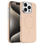 Custodia per telefono Gold Armor PC Thin Circle MagSafe antiurto., For iPhone 15 Pro Max, For iPhone 15 Pro