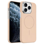 Custodia per telefono Gold Armor PC Thin Circle MagSafe antiurto., For iPhone 11 Pro