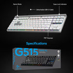 Tastiera da gioco cablata Logitech G515 RAPID TKL con switch magnetici