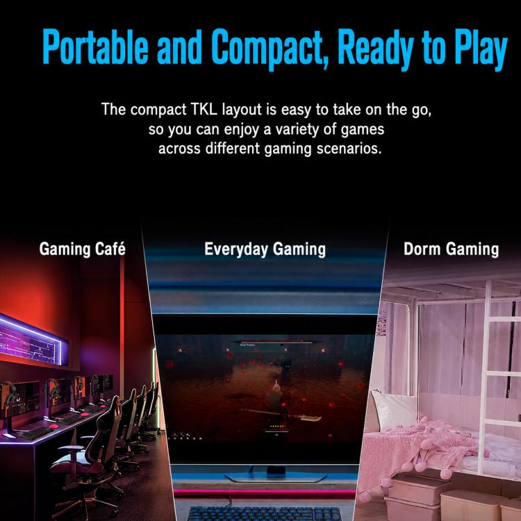 Tastiera da gioco cablata Logitech G515 RAPID TKL con switch magnetici