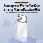 Custodia magnetica trasparente per telefono con motivo Kylin, For iPhone 15 Pro, For iPhone 15