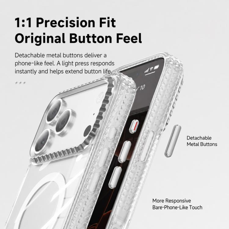 Custodia magnetica trasparente per telefono con motivo Kylin, For iPhone 17 Pro Max, For iPhone 17 Pro, For iPhone 17, For iPhone Air, For iPhone 16 Pro Max, For iPhone 16 Pro, For iPhone 16, For iPhone 15 Pro Max