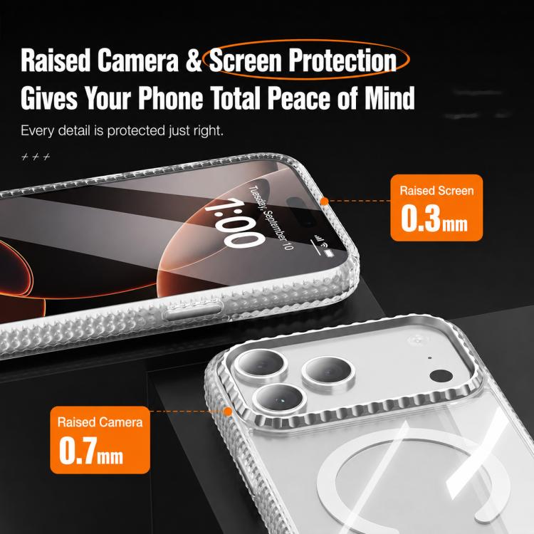 Custodia magnetica trasparente per telefono con motivo Kylin, For iPhone 17 Pro Max, For iPhone 17 Pro, For iPhone 17, For iPhone Air, For iPhone 16 Pro Max, For iPhone 16 Pro, For iPhone 16, For iPhone 15 Pro Max