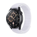 Cinturino per orologio in nylon con trama ondulata e chiusura a strappo., For Garmin 22mm