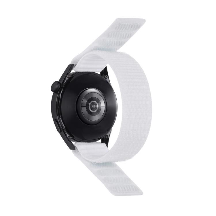 Cinturino per orologio in nylon con trama ondulata e chiusura a strappo., For Garmin 22mm