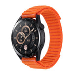 Cinturino per orologio in nylon con trama ondulata e chiusura a strappo., For Garmin 22mm