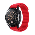 Cinturino per orologio in nylon con trama ondulata e chiusura a strappo., For Garmin 22mm