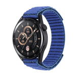 Cinturino per orologio in nylon con trama ondulata e chiusura a strappo., For Garmin 22mm
