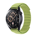 Cinturino per orologio in nylon con trama ondulata e chiusura a strappo., For Garmin 22mm
