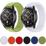 Cinturino per orologio in nylon con trama ondulata e chiusura a strappo., For Garmin 22mm