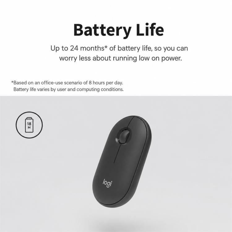 Mouse wireless Bluetooth Logitech Pebble M350S 4000 DPI