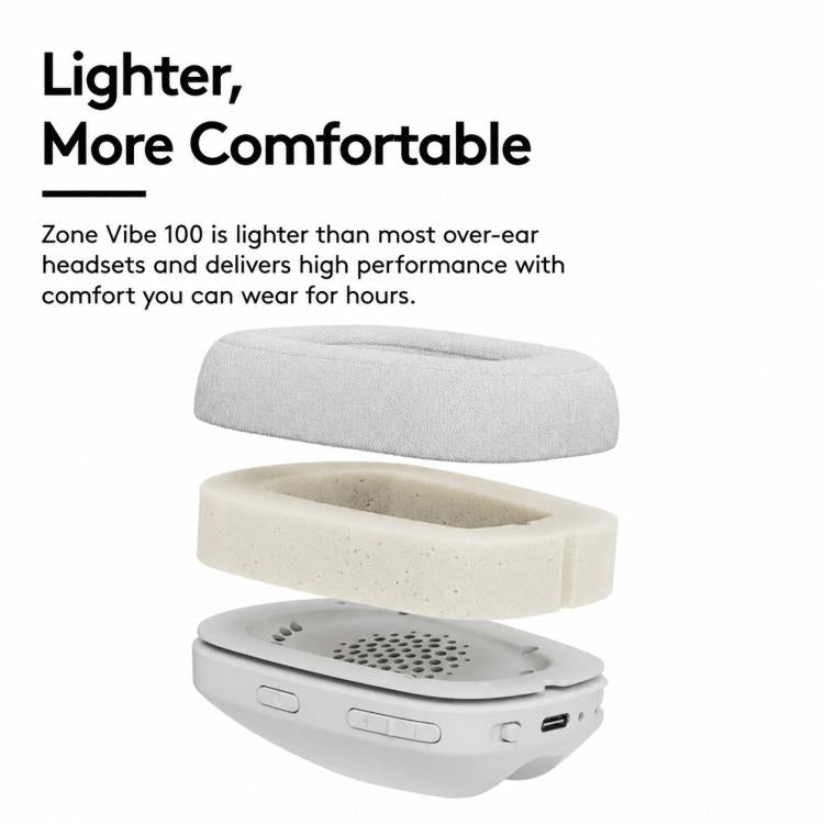Cuffie da gioco wireless Logitech Zone Vibe 100 con microfono