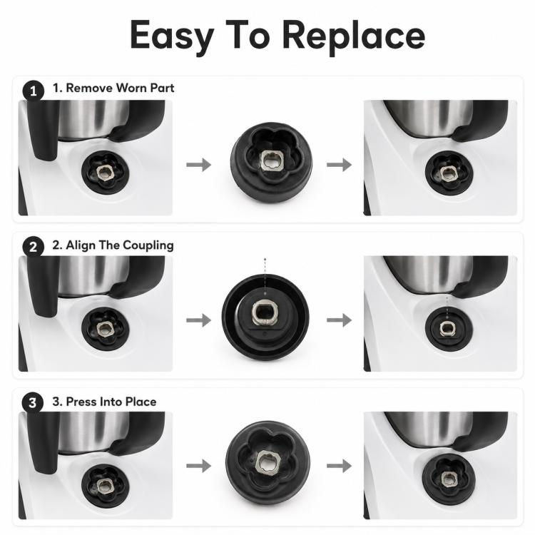 Per il robot da cucina Monsieur Cuisine Connect, ricambi per l'accoppiamento del motore della lama., 5 Gears, 7 Gears, 12 Gears
