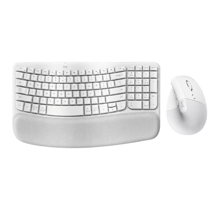 Set tastiera e mouse wireless ergonomico Logitech Wave