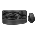 Set tastiera e mouse wireless ergonomico Logitech Wave