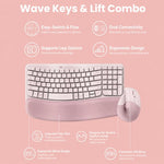 Set tastiera e mouse wireless ergonomico Logitech Wave