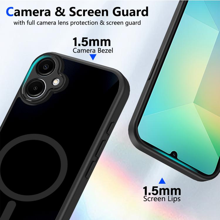 Custodia magnetica per telefono in PC+TPU satinato con effetto pelle., For Galaxy A07 / M07 / F07 4G, For Galaxy A17 4G / 5G / F17 / M17, For Galaxy A57 5G, For Galaxy A37 5G, For Galaxy A27 5G, For Galaxy A06 4G / 5G, For Galaxy A56 5G, For Galaxy A26...