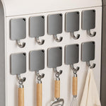 Gancio magnetico quadrato in metallo da parete, senza bisogno di forare., Single Pack, 5pcs Pack, 10pcs Pack