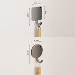 Gancio magnetico rotondo in metallo da parete, senza bisogno di forare., Single Pack, 5pcs Pack, 10pcs Pack