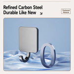 Gancio magnetico rotondo in metallo da parete, senza bisogno di forare., Single Pack, 5pcs Pack, 10pcs Pack