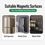 Gancio magnetico rotondo in metallo da parete, senza bisogno di forare., Single Pack, 5pcs Pack, 10pcs Pack