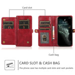 Custodia in pelle magnetica per iPhone 12 con supporto