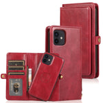 Custodia in pelle magnetica per iPhone 12 con supporto