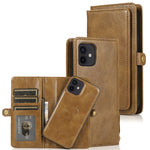 Custodia in pelle magnetica per iPhone 12 con supporto