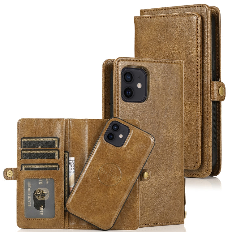 Custodia in pelle magnetica per iPhone 12 con supporto