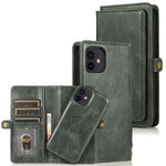 Custodia in pelle magnetica per iPhone 12 con supporto