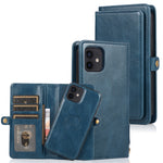 Custodia in pelle magnetica per iPhone 12 con supporto