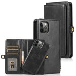 Custodia in pelle magnetica per iPhone 12 con supporto