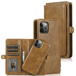 Custodia in pelle magnetica per iPhone 12 con supporto