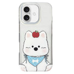 Custodia per telefono in TPU a doppio strato con motivo satinato., For iPhone 17 Pro Max, For iPhone 17 Pro, For iPhone 17, For iPhone 16 Pro Max, For iPhone 16 Pro, For iPhone 16 Plus
