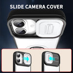 Cover scorrevole per fotocamera, supporto girevole 2 in 1, custodia per telefono antiurto con airbag., For iPhone 17, For iPhone Air, For iPhone 16 Pro Max