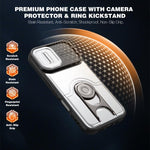 Cover scorrevole per fotocamera, supporto girevole 2 in 1, custodia per telefono antiurto con airbag., For iPhone 17, For iPhone Air, For iPhone 16 Pro Max
