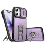 Cover scorrevole per fotocamera, supporto girevole 2 in 1, custodia per telefono antiurto con airbag., For iPhone 17, For iPhone Air, For iPhone 16 Pro Max