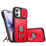 Cover scorrevole per fotocamera, supporto girevole 2 in 1, custodia per telefono antiurto con airbag., For iPhone 17, For iPhone Air, For iPhone 16 Pro Max